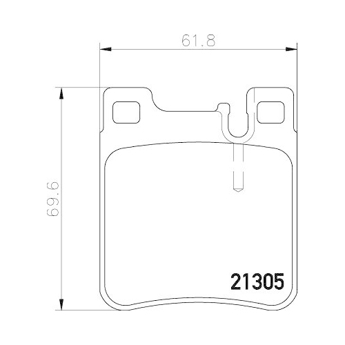 DON Bremsbelagsatz, Scheibenbremse PCP1320