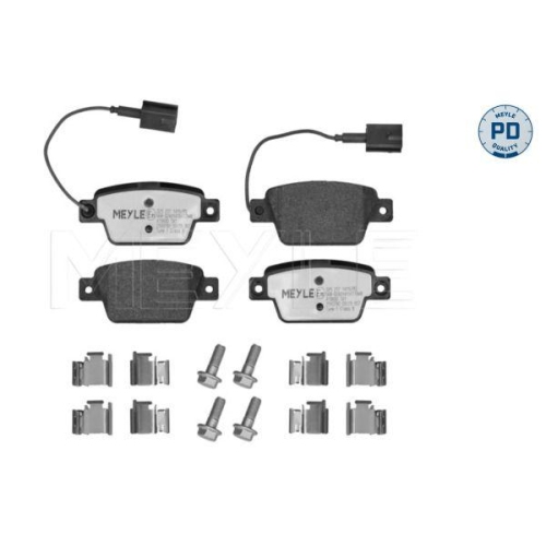 MEYLE Bremsbelagsatz, Scheibenbremse MEYLE-PD: Advanced performance and design. 025 237 1415/PD