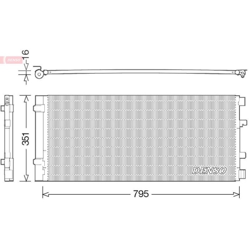 DENSO Kondensator, Klimaanlage DCN23037