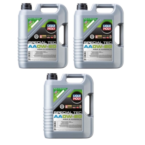 LIQUI MOLY Special Tec AA 0W-20 Motor-Öl, Motorenöl Leichtlauf 9734 - 15 Liter