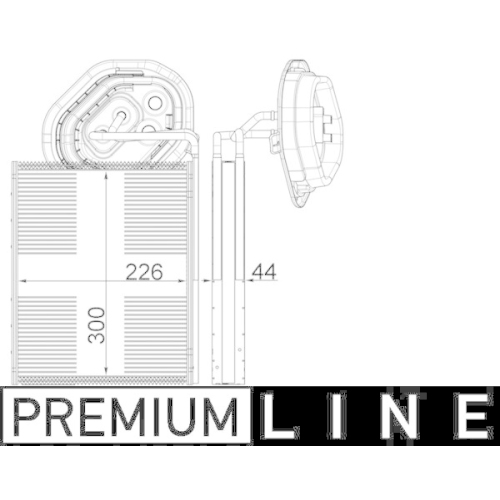 MAHLE Verdampfer, Klimaanlage BEHR *** PREMIUM LINE *** AE 3 000P