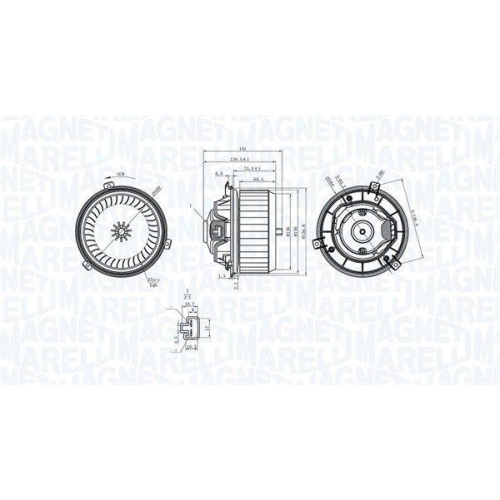 MAGNETI MARELLI Innenraumgebl&auml;se 069412363010