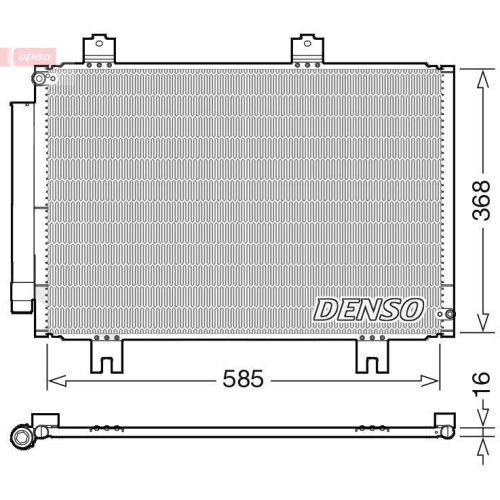 DENSO Kondensator, Klimaanlage DCN40020