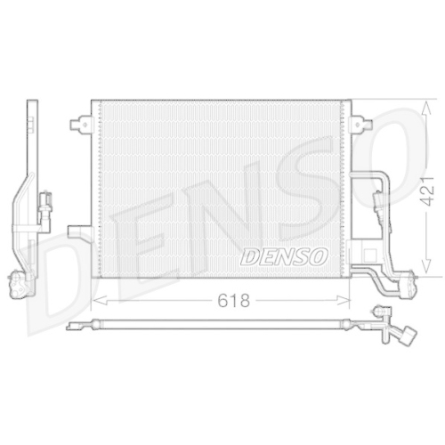 DENSO Kondensator, Klimaanlage DCN32018