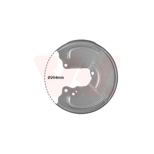 VAN WEZEL Spritzblech, Bremsscheibe 1754373