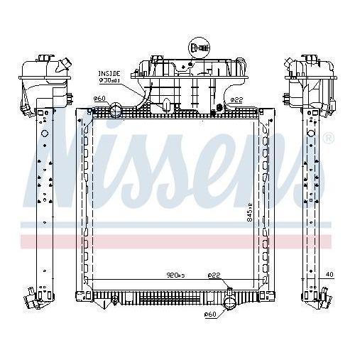 NISSENS K&uuml;hler, Motork&uuml;hlung 628757