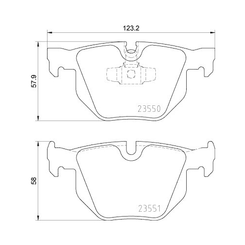DON Bremsbelagsatz, Scheibenbremse PCP1324