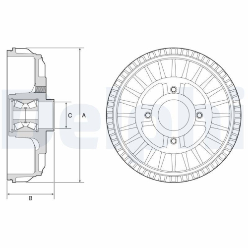 DELPHI Bremstrommel BFR622