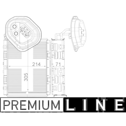 MAHLE Verdampfer, Klimaanlage BEHR *** PREMIUM LINE *** AE 4 000P