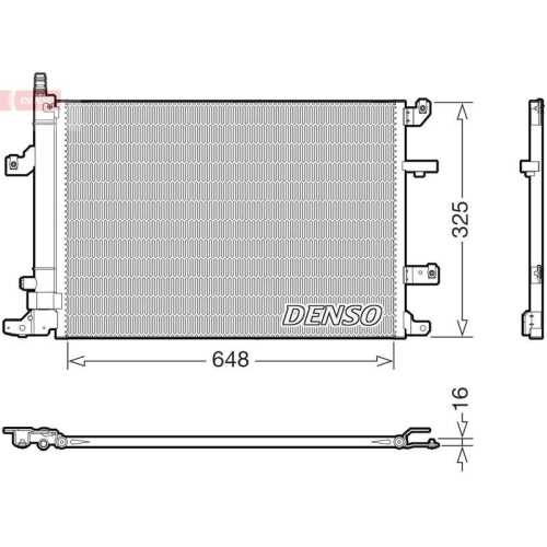 DENSO Kondensator, Klimaanlage