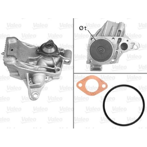 VALEO Wasserpumpe, Motork&uuml;hlung 506783