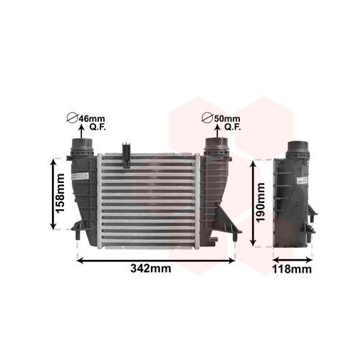 VAN WEZEL Ladeluftk&uuml;hler 43004553