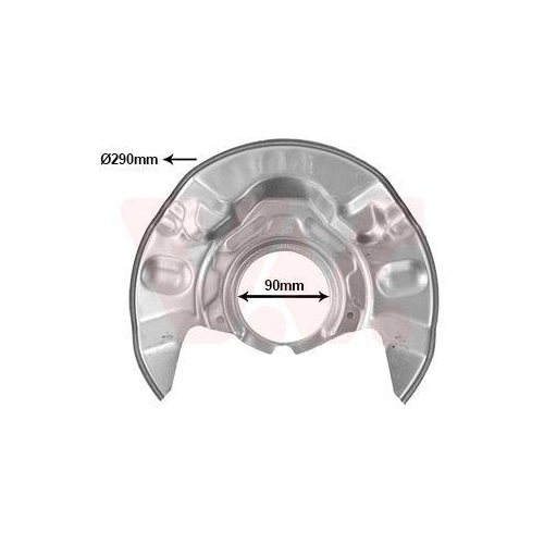 VAN WEZEL Spritzblech, Bremsscheibe 5393371