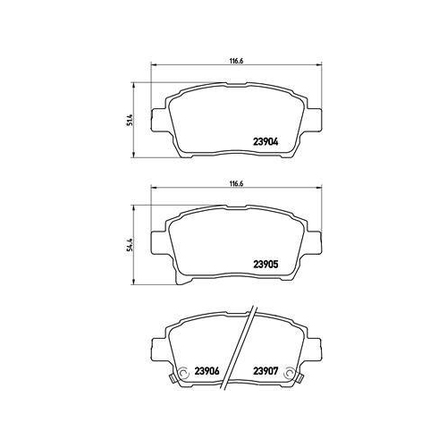 BREMBO Bremsbelagsatz, Scheibenbremse PRIME LINE P 83 103