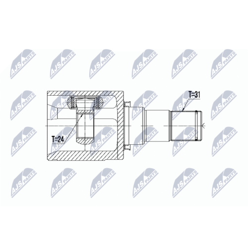 NTY Gelenksatz, Antriebswelle NPW-MZ-049