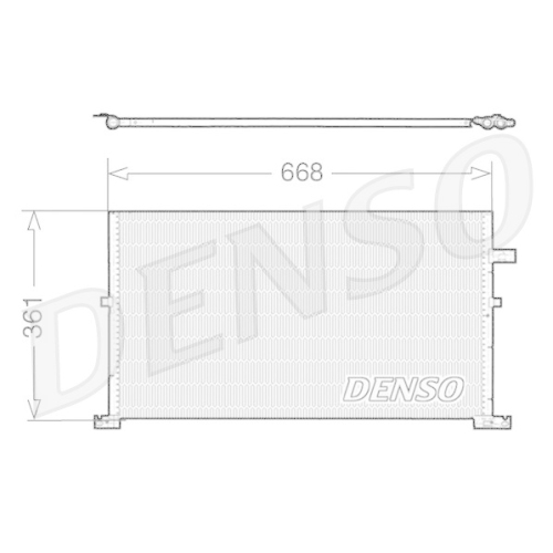 DENSO Kondensator, Klimaanlage DCN10013