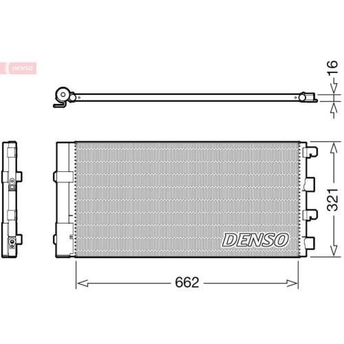 DENSO Kondensator, Klimaanlage DCN37003