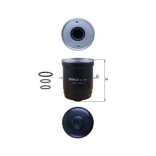 MAHLE Kraftstofffilter KL 1193D