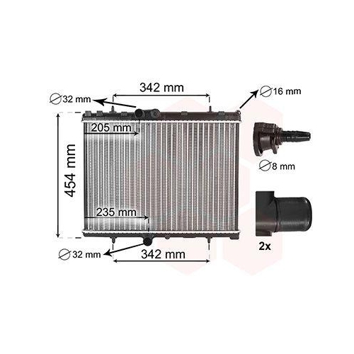VAN WEZEL K&uuml;hler, Motork&uuml;hlung *** IR PLUS *** 40012709
