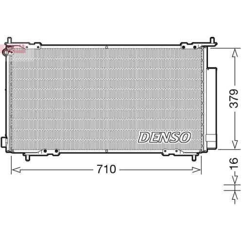 DENSO Kondensator, Klimaanlage DCN40015