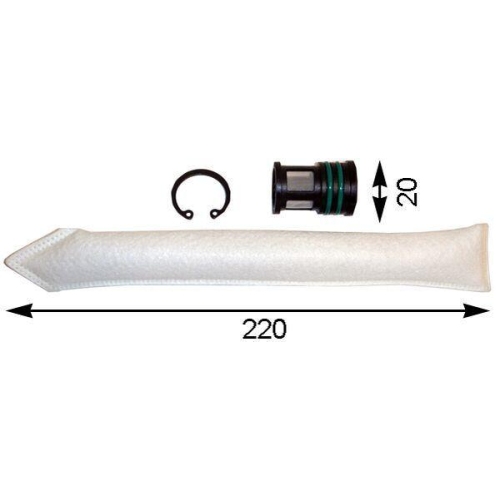 MAHLE Trockner, Klimaanlage BEHR AD 74 000S