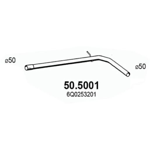 ASSO Abgasrohr 50.5001