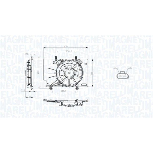 MAGNETI MARELLI L&uuml;fter, Motork&uuml;hlung 069422734010