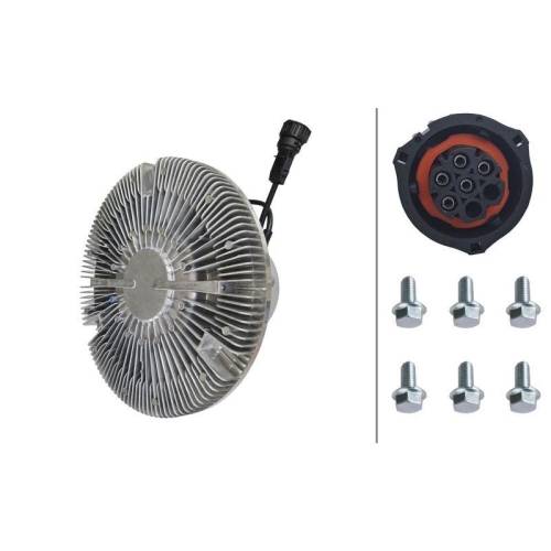 HELLA Kupplung, K&uuml;hlerl&uuml;fter 8MV 366 440-511