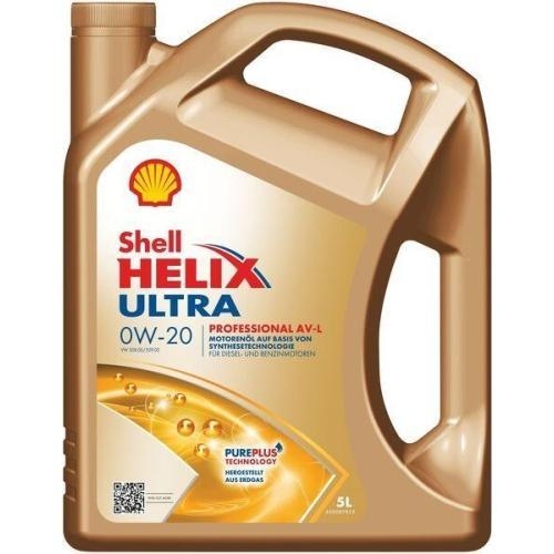 Motor&ouml;l Shell Helix Ultra Professional AV-L 0W-20 50900 50800 PorscheC20 5 Liter