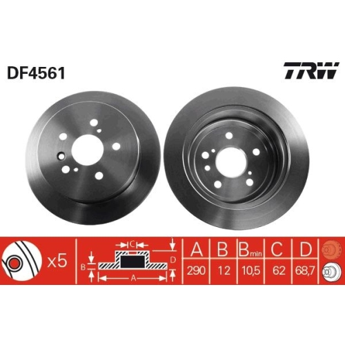 TRW Bremsscheibe DF4561