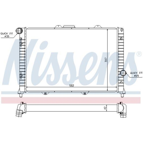 NISSENS K&uuml;hler, Motork&uuml;hlung 60056