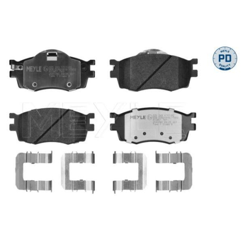MEYLE Bremsbelagsatz, Scheibenbremse MEYLE-PD: Advanced performance and design. 025 243 1717/PD