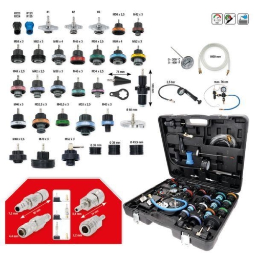 KS TOOLS Pr&uuml;fset, K&uuml;hlsystemdruck 150.2300