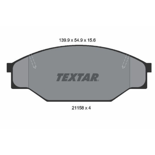 TEXTAR Bremsbelagsatz, Scheibenbremse 2115801