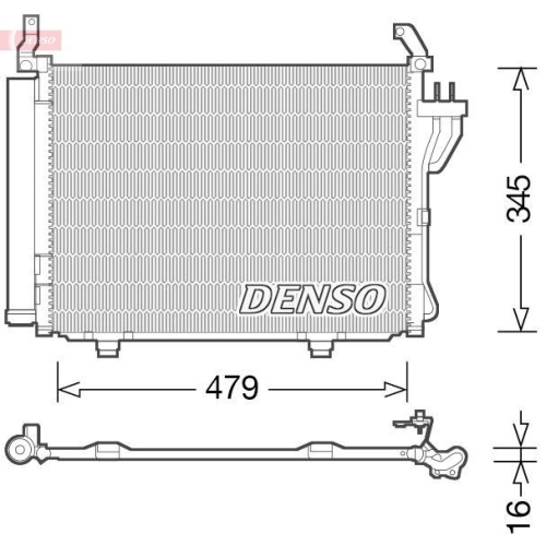 DENSO Kondensator, Klimaanlage DCN41002