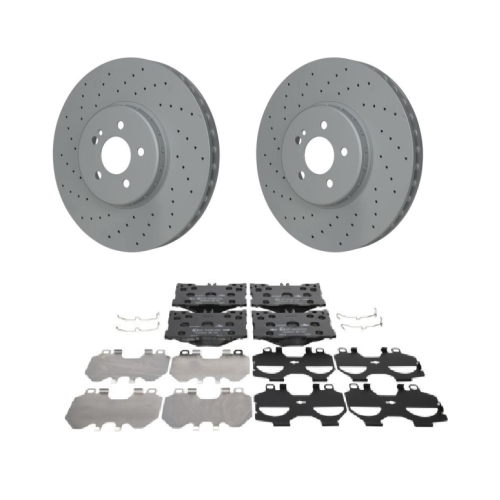 ATE Bremsensatz Bremsenset 2x Bremsscheiben+1x Bremsbelagsatz Vorne Vorderachse