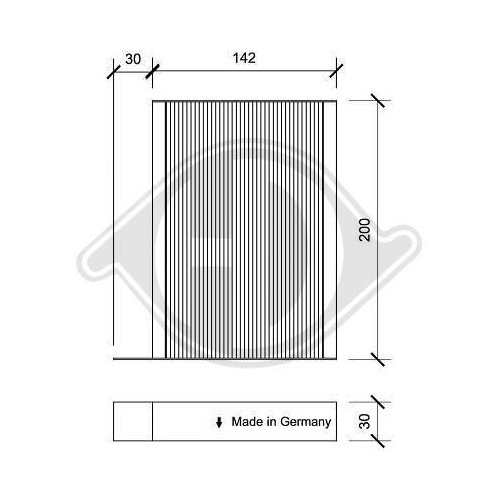 DIEDERICHS Filter, Innenraumluft DIEDERICHS Climate DCI0176