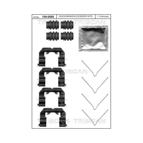 TRISCAN Zubeh&ouml;rsatz, Scheibenbremsbelag 8105 431650