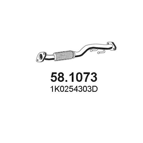 ASSO Abgasrohr 58.1073