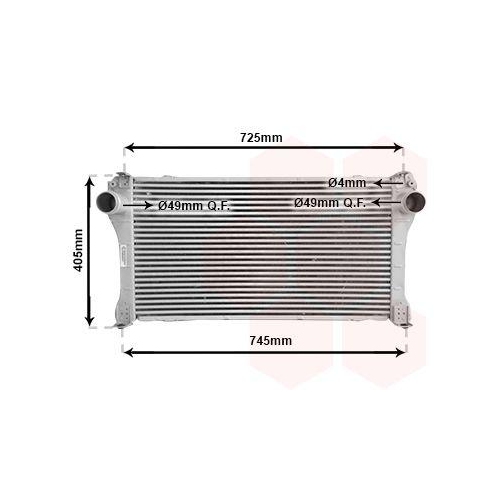 VAN WEZEL Ladeluftk&uuml;hler 53004476