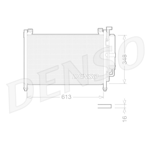 DENSO Kondensator, Klimaanlage DCN44002