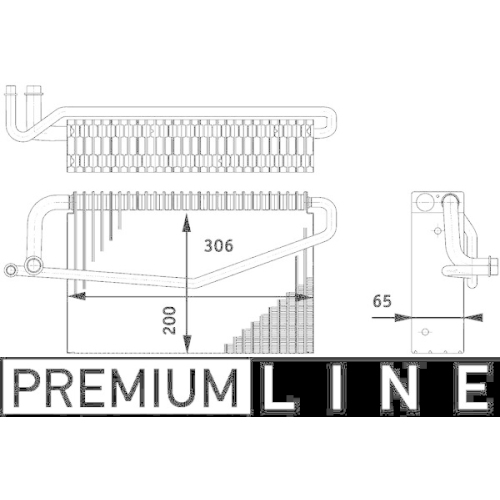 MAHLE Verdampfer, Klimaanlage BEHR *** PREMIUM LINE *** AE 60 000P