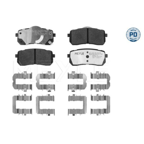 MEYLE Bremsbelagsatz, Scheibenbremse MEYLE-PD: Advanced performance and design. 025 245 5915/PD