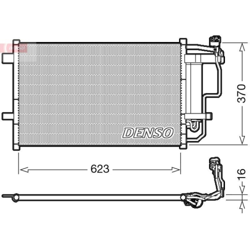 DENSO Kondensator, Klimaanlage DCN44007