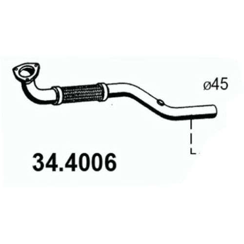 ASSO Abgasrohr 34.4006