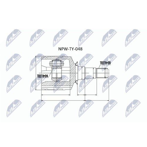 NTY Gelenksatz, Antriebswelle NPW-TY-048