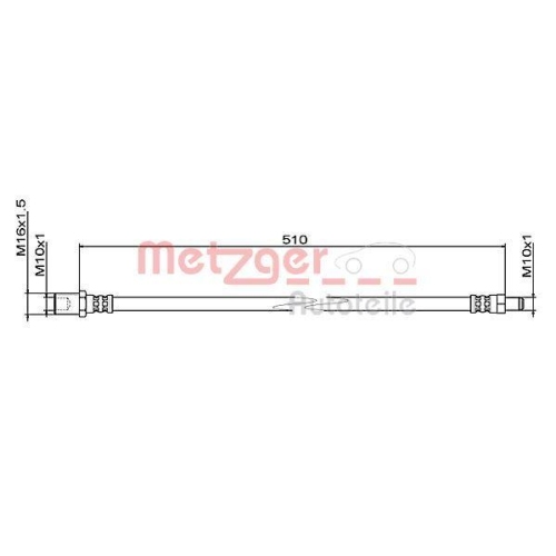 METZGER AUTOTEILE Bremsschlauch 4111494