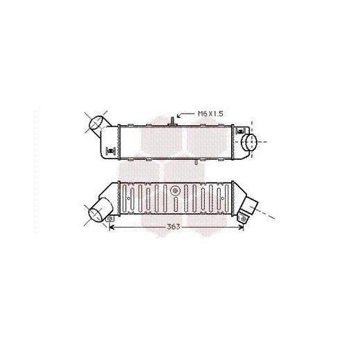 VAN WEZEL Ladeluftk&uuml;hler 58004162