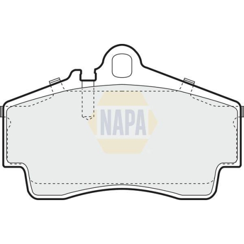 NAPA Bremsbelagsatz, Scheibenbremse NAPA NBP1860