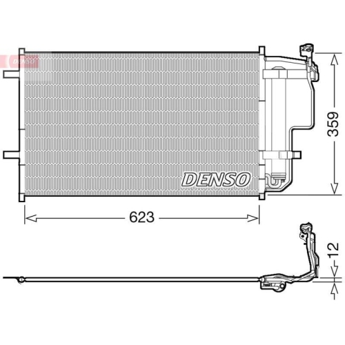 DENSO Kondensator, Klimaanlage DCN44011